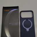 TORRAS Q3 Silicone for iPhone 17 Pro Max Case with Stand, Fit for MagSafe, Liquid Silicone Soft Cozy Grip, 360 Spin Stand, Camera Control, Protective Case for iPhone 17 Pro Max Silicone, Deep Blue