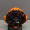 Klein Tools PJSFM1 Cordless Rechargeable Fan with USB-C Charging Cord and Multiple Mounting Options Perfect for the Jobsite