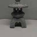 Nacome Solar Pagoda Lantern Garden Statue,Indoor/Outdoor Zen Asian Decor for Landscape Balcony,Garden,Patio,Porch Yard Art Ornament,Polyresin, Stone Finish (Gray)