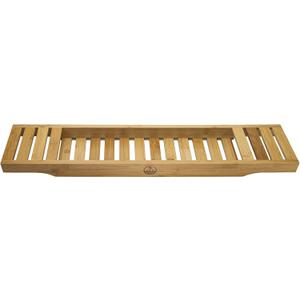 Palm Naki Bamboo Bathtub Tray - Premium Bath Caddy, Bathroom Accessory Tray for Bathtub, Slip Resistant, Eco Friendly Bath Caddy
