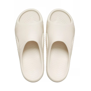 Crocs Mellow Tide Recovery Slide Sandal -
 (7 Women/5 Men, Bone)