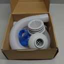 Tujoe 8 Pcs 25022E Swimming Pool Water Jet Connector Kits 25016 Above Ground Pool Skimmer Hose and Adapter B Set Replacement with Outlet Strainer Grid Inlet Nozzle and Hole Plug for Above Ground Pool