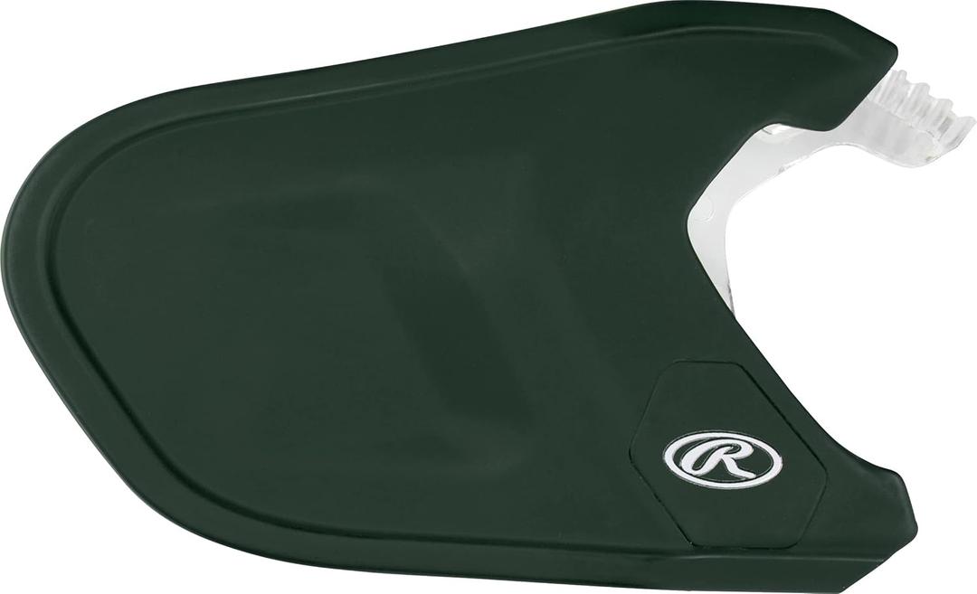 Rawlings | MACH Adjust Face Guard | Adjustable Extension Piece | Fits Mach Series Helmets | Matte| LHB & RHB Options (Matte Dark Green)