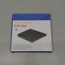 Ziweo External CD DVD Drive, Portable USB 3.0 Type-C CD Burner CD +/-RW Drive DVD Player for ROM Rewriter Burner Compatible with Laptop Desktop PC Windows MacBook Linux Mac OS