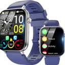 Smart Watch for Men Women Answer/Make Call, 1.85" HD Fitness Tracker with 24/7 Heart Rate & Sleep Monitor, 110+ Sports Modes, IP68 Waterproof Smartwatch, Long Battery Life for Android iOS, Blue