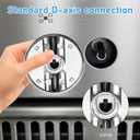 W10766544 Gas Stove knobs Replacement (5 Pack) for Whirlpool Stove/Oven WFG540H0ES0 WFG540H0ES0 WFG714HLAS0 WFG540H0AH2,Range Oven Burner Knobs Replaces W10430807