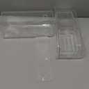 Nieifi Adhesive Wall Shelf, Shower Shelves 5 Pack with Soap Holder, Shower Organizer for Bathroom Organization, Clear