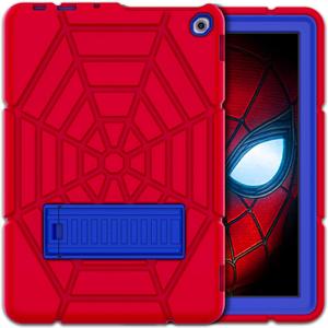 Grifobes (for 13th/11th Generation 2023/2021 Release) All New Kindle Fire HD 10/10 Plus, HD 10 Kids/Kids Pro Tablet, 3-in-1 Heavy Duty Rugged Protective Cover with Stand for Boys Children ((For 13th/11th gen 2023/2021 release) 10.1", Red+Blue)