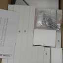 TUTOTAK 6Tier Corner Bookshelf, Corner Shelf for Small Space, Narrow Display Corner Shelf Stand with Storage Rack, for Living Room, Bedroom, White BS05BW006, 10.2"D x 10.2"W x 58.5"H