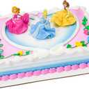 DecoSet Disney Princess Once Upon a Moment Cake Topper, 3-Pc Decorations Set with Aurora, Belle, and Cinderella Collectible Figure for Hours of Fun After the Party
