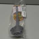 Dark Gray Silicone Ladle: Heat Resistant with Gentle Head Structure, Non-stick Cookware Safe, Portion Batter, BPA Safe (12.6inch x 3.15inch)