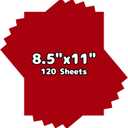 120 Sheets Cardstock 8.5x11, 65lb Dark Red Card Stock, Red Construction Paper, 180gsm Thick Printer Paper for Printing, Painting, Card Making, Kids School Supplies,Party Decorations