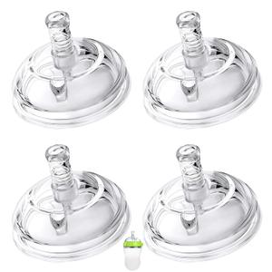 Straw Sippy Cup Nipples for Comotomo Baby Bottles and Gen 2, Transition Cup Food Grade Silicone Soft Nipple, 8m+, Pack of 4