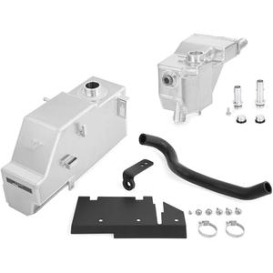 Mishimoto MMRT-F2D-11KN Aluminum Degas Tank Kit, Compatible With 2011-2019 Ford 6.7L Powerstroke, Natural