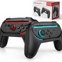 Lmcpa Joy-Con Grips for Nintendo Switch 2 (2025), Ergonomic Anti-Slip Handle Kit Accessories for Switch New Gen 2025 Joy Cons Controller, 2 Pack (Black)