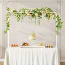 Over The Table Rod Stand with Clamps for Balloons, Flowers, and Decorations  Perfect for Weddings, Parties, and Celebrations  33 to 93 Length, 13 to 55 Height, White