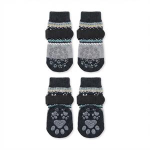 Anti Slip Dog Socks to Prevent Licking Paws, Dog Shoes for Hot Pavement, Dog Booties for Small Medium Large Senior Dogs, Traction Control Boots & Paw Protectors for Hardwood Floors