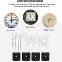 Angoily 4 Set Clock Movement Mechanism, Clock Mechanism Clock Hands Kit Quartz Clock Movement Replacement Clock Repair Parts Replacement
