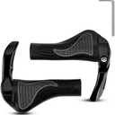 ROCKBROS Bike Grips Single Lock-on Bicycle Handle Bar Ergonomics Non-Slip Mountain Bike Handlebar Comfortable & Shock Absorption Rubber Grips for BMX, MTB, Beach Cruiser, Scooter