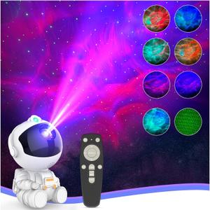 Astronaut Galaxy Projector for Bedroom Decor, Birthday Gifts for Adults Teen Girl Gifts Ambient Lighting, Ceiling Space Star Night Light Projector for Kids Room Decor Aesthetic (White)
