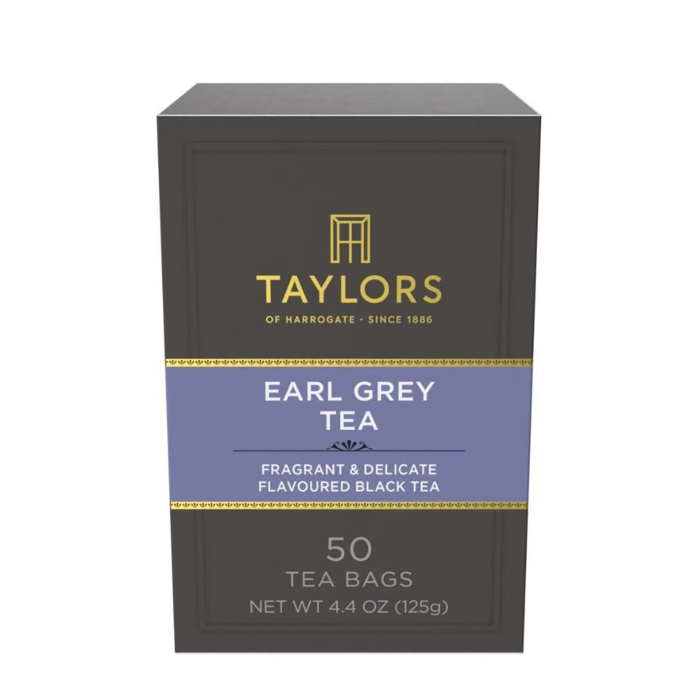 Taylors of Harrogate Earl Grey Black Tea Bags, 50ct (Pack of 6)