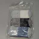 NOLUNT Diabetic Socks for Men,3 Pairs Crew Diabetic Neuropathy Socks for Men 6-9 9-12 (Dark Blue+White+Black-Large)