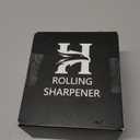 Rolling Knife Sharpener Kit  3-Stage 400/1000/3000 Grit Discs  15 & 20 Magnetic Angles  Replaceable Diamond & Ceramic Discs  Professional Kitchen & Chef Knife Sharpening System (Brown)