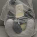 Baby Lounger Pillow for Infant Support Cushion Reflux Breastfeeding Pillow, Bottle Feeding, Tummy Time, Adjustable Baby Wedge Lounger Pillow for Reducing Spit-Up (White Grey)