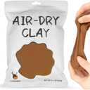 Cutedeer Brown Air Dry Clay, 1.1lb Foam Modeling Clay, Soft Squishy Molding for Kids Adults, Arts & Crafts Project Slime Supplies(1.1lb - 1 Pack, Brown)