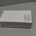 Women's Low Block Chunky Heels, Open Toe Ankle Strap Heels Sandals,Party & Dating Dress Heeled Shoes (7.5, D-white/Pu)