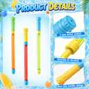 Outus 8 Water Squirters, 8 Reusable Balls and 500 Balloon Set pool Party Supplies Water Game Fighting Toys for Outdoor Swimming Pool, Backyard, Beach Fighting Game Play Toys