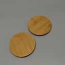 Replacement Wooden Lids for Pyrex, Anchor Hocking Glass Containers 7200 * 4, Bamboo Lids for Pyrex 2Cup Glass Bowls, Bowl Covers with Leakproof Silicone Gasket 4 Pack