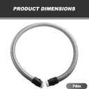 Compatible with Miele Vacuum Cleaner Miele Classic C1 Suction Hose - 07736191 Pipe Grey 1.6m
