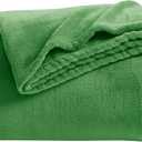 KMUSET Fleece Blanket Throw Size Emerald Lightweight Super Soft Cozy Luxury Bed Blanket Microfiber (Throw(50"x60"))