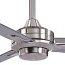 MINKA-AIRE F727-BN/SL Rudolph 52" 3-Blade Ceiling Fan in Brushed Nickel Finish with Silver Blades