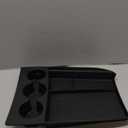 Lower Center Console Organizer for 2022-2026 Rivian R1T & R1S Accessories, Floor Console Storage Tray Insert with Cup Holder