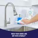 Sparkle Pick-A-Size Paper Towels, Spirited Print Design, 6 Double Rolls (660 Sheets Total) - Strong 2-Ply Towels for Kitchen Cleanup and Everyday Messes