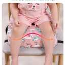 Babelio Ergo-Designed Booster Seat for Kitchen Chair, Promote Proper Upright Posture, Toddler Booster Seat for Dining Table, Removable & Washable Cover, Suitable for 18 Months to 5 Years, Pink Unicorn