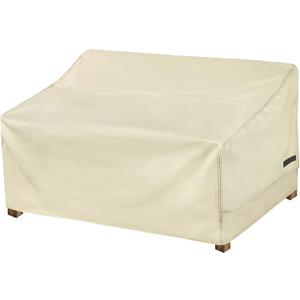 NettyPro Outdoor Loveseat Sofa Cover Waterproof 3-Seater Patio Furniture Bench Sofa Cover, 58"W x 37"D x 35"H, Beige
