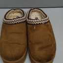 Haute Hippie 
Genuine Suede Fuzzy Slippers for Women Winter Warm House Shoes Cozy Mini Boots for Indoor Outdoor (7.5-8, Chestnut)