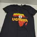 Uganda Ugandan Pride Flag Map Africa Print T-Shirt, Size S
