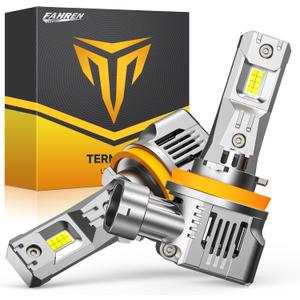 FAHREN H11 Fog Bulbs, Upgraded H11/H8/H9 Bright Lighting Bulb, Brighter 24 CSP Chips, Boost Epic Night Visibility, 6500K Cool White IP68 Waterproof, Pack of 2