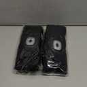 Bluetooth Beanie Hat with Light for Men 2 Pack, LED Beanie with Light Built in Unisex USB Rechargeable, Headlamp Cap with Wireless Headphones Built-in Speaker Mic Gifts for Men Dad Teen (Black+Navy)