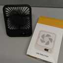 Small Desk Fan, 100 Speeds Personal Fan Portable Rechargeable with Battery Powered, 180Tilt Adjustable Quiet Bedroom Fan, Home Beach Camping Travel Office Desk Accessories, Black