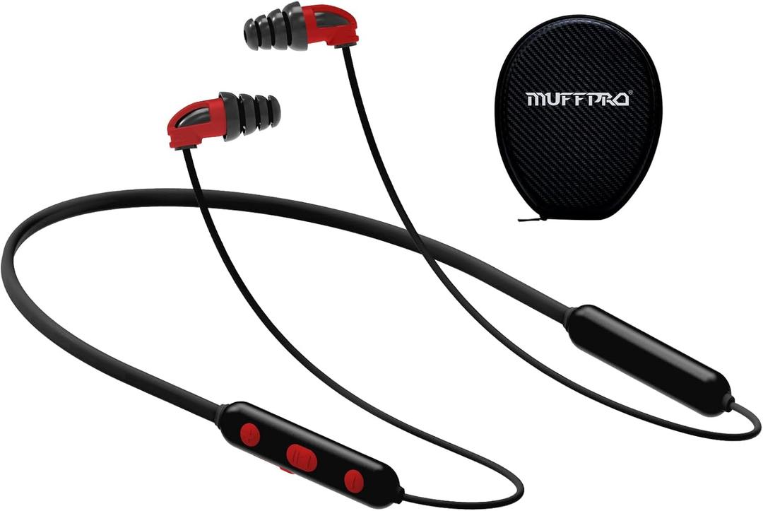 Bluetooth Earplug Headphones Hearing Protection Ear Plug Earbuds with 29dB NRR Noise Reduction for Lawn Mowing