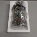 Christmas Snow Globe Lantern Water Glittering Christmas Tree Crown with Music, USB Lined/Battery Operated Lighted Lantern for Christmas Festival Decoration Gifts