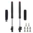 Front Inverted 630MM Fork 45MM/48MM with Shock Protector Cover for Chinese Dirt Pit Bike CRF KLX (Black Red-12mm Alxe)