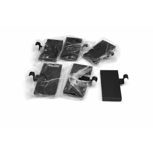 6 Pack Over The Desk Hooks, Black Metal Cubicle Hooks, Heavy Duty Office Partition Hangers for Bags, Coats, Headphones