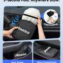 Nmoiss Ice Silk Air-Cooled Car Windshield Sun Shade, [Enjoy Superior Coolness & Comfort] 84.2% Heat Insulation UPF>50 UV Block Interior Protection, Universal Fit for Car SUV Truck, Medium 64"x32"