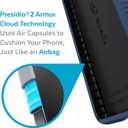 Speck Products Presidio2 Grip Samsung Galaxy S22 Case,Raised bezel, Coastal Blue/Black/Storm Blue